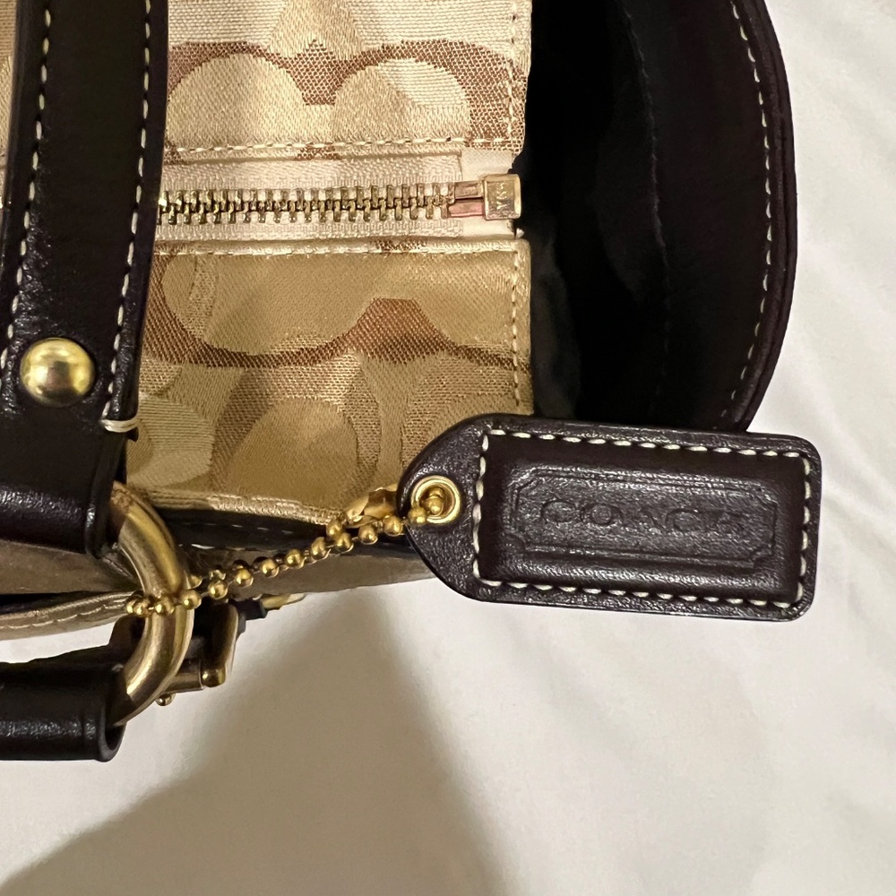 COACH Signature Multicolor Patchwork Tote/Shoulder Shopper Bag - Picture 9 of 16
